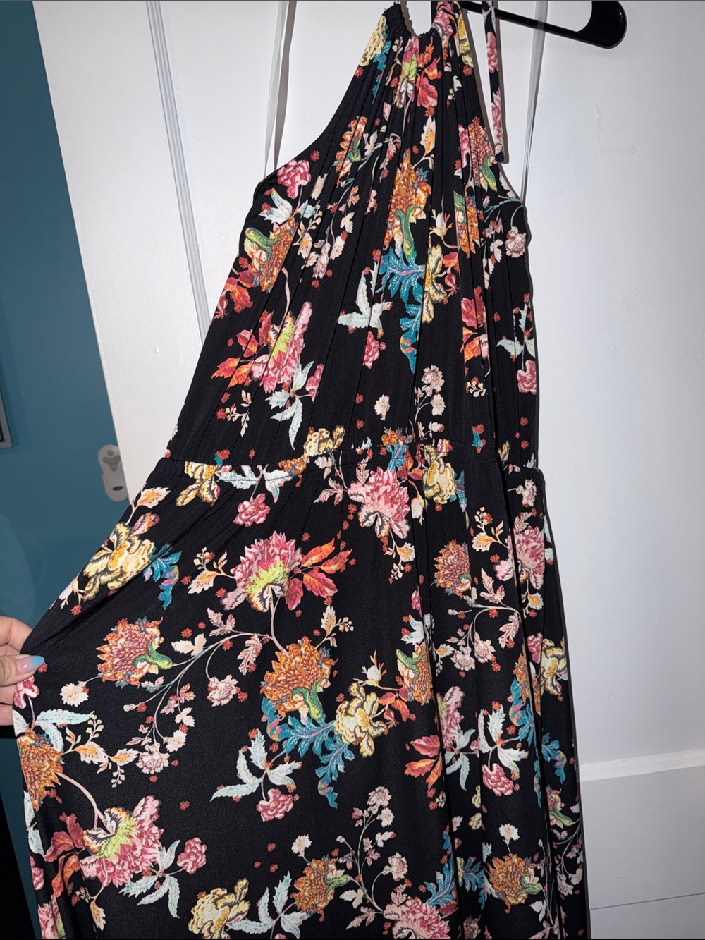 Lane Bryant Black Floral Maxi Dress size 18/20
